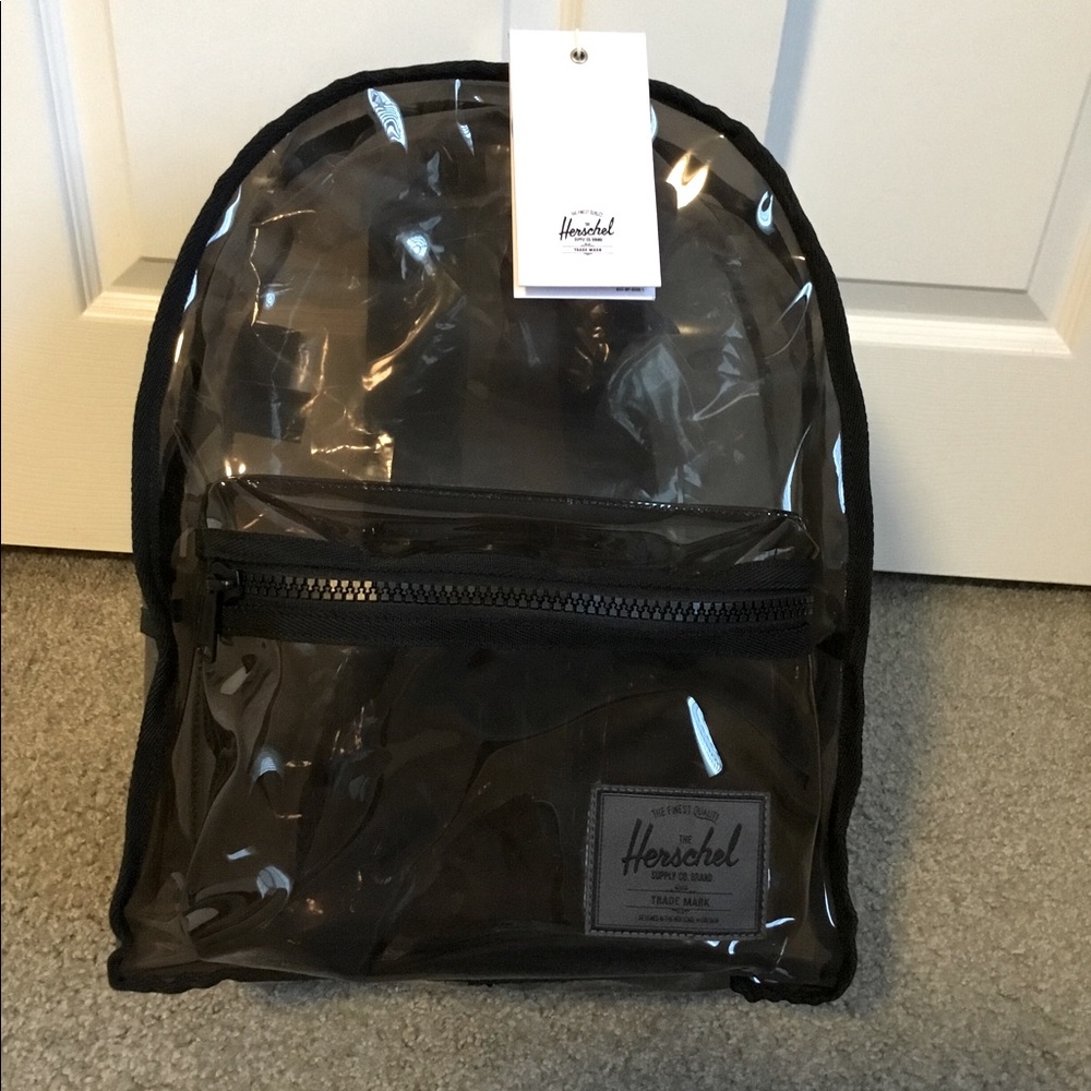 Herschel Black Smoke Clear Backpack - XL